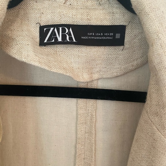 Zara Linen Oversized Blazer - Picture 3 of 4